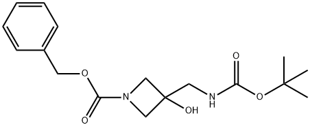 benzyl 3-({[(tert-butoxy)carbonyl]amino}methyl)-3-hydroxyazetidine-1-carboxylate Structure