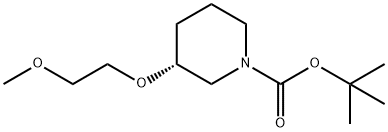 tert-butyl (3R)-3-(2-methoxyethoxy)piperidine-1-carboxylate Structure