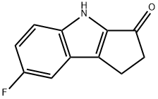 7-Fluoro-1,4-dihydro-2H-cyclopenta[b]indol-3-one Structure