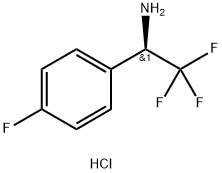 (R)-2,2,2-Trifluoro-1-(4-fluoro-phenyl)-ethylamine hydrochloride Structure