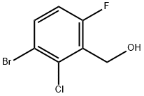3-Bromo-2-chloro-6-fluorobenzyl alcohol Structure