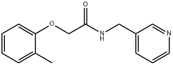 2-(2-methylphenoxy)-N-(pyridin-3-ylmethyl)acetamide Structure