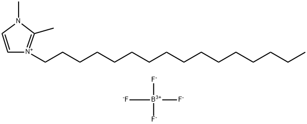 1H-Imidazolium, 1-hexadecyl-2,3-dimethyl-, tetrafluoroborate(1-) Structure