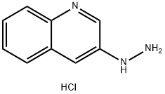 2-(quinolin-3-yl)hydrazine hydrochloride Structure