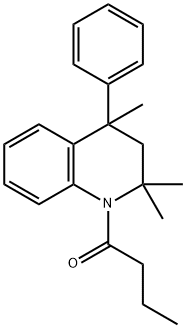 1-(2,2,4-trimethyl-4-phenyl-3,4-dihydroquinolin-1(2H)-yl)butan-1-one Structure