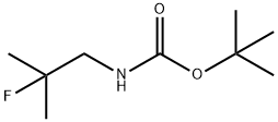 tert-butyl 2-fluoro-2-methylpropylcarbamate Structure