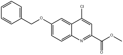 6-Benzyloxy-4-chloro-quinoline-2-carboxylic acid methyl ester Structure