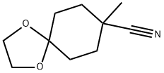 8-Methyl1,4-dioxaspiro[4.5]decane-8-carbonitrile Structure