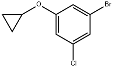 1-bromo-3-chloro-5-cyclopropoxybenzene Structure