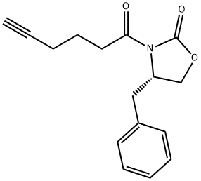 (4S)-3-hex-5-ynoyl-4-benzyl-1,3-oxazolidin-2-one Structure