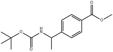 methyl 4-(1-(tert-butoxycarbonyl)ethyl)benzoate Structure