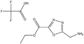 Ethyl 5-(aminomethyl)-1,3,4-oxadiazole-2-carboxylate 2,2,2-trifluoroacetate Structure