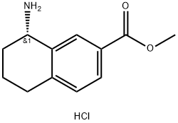 (S)-METHYL 8-AMINO-5,6,7,8-TETRAHYDRONAPHTHALENE-2-CARBOXYLATE HYDROCHLORIDE Structure