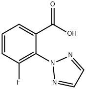 3-fluoro-2-(2H-1,2,3-triazol-2-yl)benzoic acid Structure