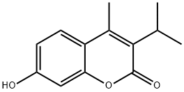 7-Hydroxy-3-isopropyl-4-methyl-chromen-2-one Structure