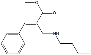 (E)-methyl 2-((butylamino)methyl)-3-phenylacrylate Structure