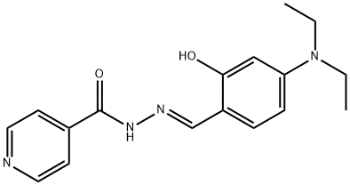 N'-[4-(diethylamino)-2-hydroxybenzylidene]isonicotinohydrazide Structure