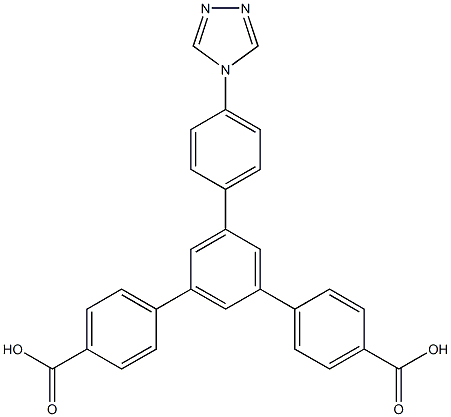 5'-(4-(4H-1,2,4-triazol-4-yl)phenyl)-[1,1':3',1''-terphenyl]
-4,4''-dicarboxylic acid Structure