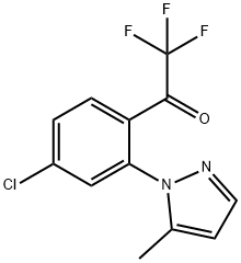 1-(4-氯-2-(5-甲基-1H-吡唑-1-基)苯基)-2,2,2-三氟乙-1-酮