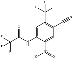 N-(4-cyano-2-nitro-5-(trifluoromethyl)phenyl)-2,2,2-trifluoroacetamide Structure