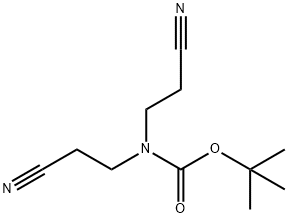 Bis-(2-cyano-ethyl)-carbamic acid tert-butyl ester Structure