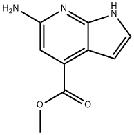 methyl 6-amino-1H-pyrrolo[2,3-b]pyridine-4-carboxylate Structure