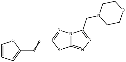 6-[(E)-2-(furan-2-yl)ethenyl]-3-(morpholin-4-ylmethyl)[1,2,4]triazolo[3,4-b][1,3,4]thiadiazole Structure