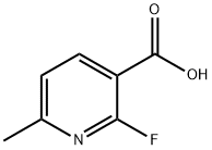 2-Fluoro-6-methyl-3-pyridinecarboxylic acid Structure