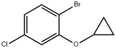 1-bromo-4-chloro-2-cyclopropoxybenzene Structure