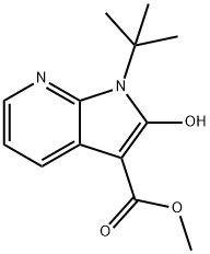 methyl 1-tert-butyl-2-hydroxy-1H-pyrrolo[2,3-b]pyridine-3-carboxylate Structure