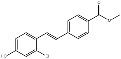 methyl 4-(2-chloro-4-hydroxystyryl)benzoate Structure