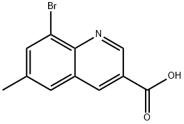 8-Bromo-6-methylquinoline-3-carboxylic acid Structure