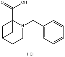 2-benzyl-2-aza-bicyclo[3.1.1]heptane-1-carboxylic acid hydrochloride Structure