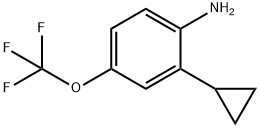 2-Cyclopropyl-4-(trifluoromethoxy)aniline Structure