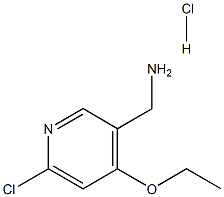 (6-chloro-4-ethoxypyridin-3-yl)methanamine hydrochloride Structure