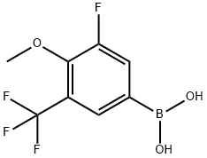 3-Fluoro-4-methoxy-5-trifluoromethylphenylboronic acid Structure