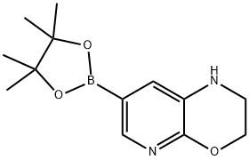 7-(4,4,5,5-Tetramethyl-[1,3,2]dioxaborolan-2-yl)-2,3-dihydro-1H-pyrido[2,3-b][1,4]oxazine Structure