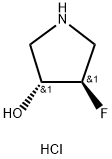 (3R,4R)-4-fluoropyrrolidin-3-ol hydrochloride Structure