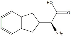 1H-Indene-2-acetic acid, a-amino-2,3-dihydro-, (S)- Structure