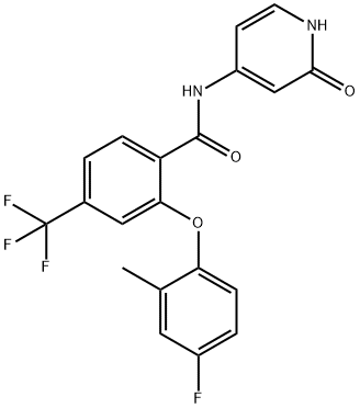 2-(4-fluoro-2-methylphenoxy)-N-(2-oxo-1l4,2l5-pyridin-4-yl)-4-(trifluoromethyl)benzamide Structure