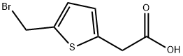 5-(bromomethyl)-2-Thiopheneacetic acid Structure
