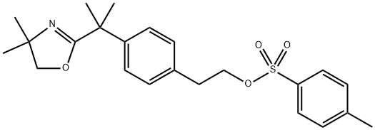 4-(2-(4,4-Dimethyl-4,5-dihydrooxazol-2-yl)propan-2-yl)phenethyl 4-methylbenzenesulfonate Structure