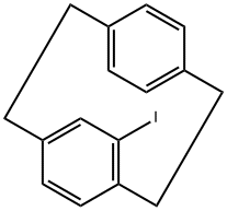 13-IODO-TRICYCLO(8.2.2.2(4,7))HEXADECA-1(13),4(16),5,7(15),10(14),11-HEXAENE Structure
