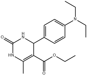 Ethyl 4-(4-(diethylamino)phenyl)-6-methyl-2-oxo-1,2,3,4-tetrahydropyrimidine-5-carboxylate Structure