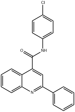 N-(4-chlorophenyl)-2-phenylquinoline-4-carboxamide Structure
