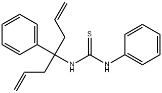 1-phenyl-3-(4-phenylhepta-1,6-dien-4-yl)thiourea Structure