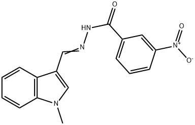 N'-[(E)-(1-methyl-1H-indol-3-yl)methylidene]-3-nitrobenzohydrazide Structure