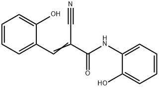 (2E)-2-cyano-N,3-bis(2-hydroxyphenyl)prop-2-enamide Structure