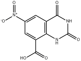 8-Quinazolinecarboxylic acid, 1,2,3,4-tetrahydro-6-nitro-2,4-dioxo- Structure