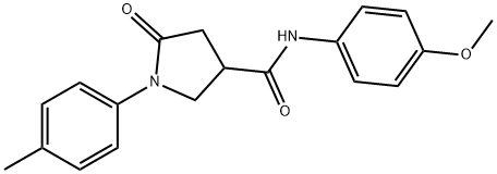 N-(4-methoxyphenyl)-1-(4-methylphenyl)-5-oxopyrrolidine-3-carboxamide Structure